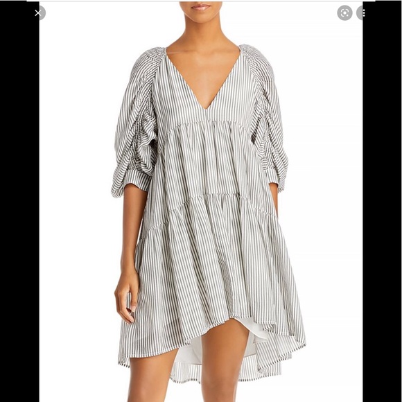 Frame Shirred Empire Babydoll Dress - Picture 3 of 6